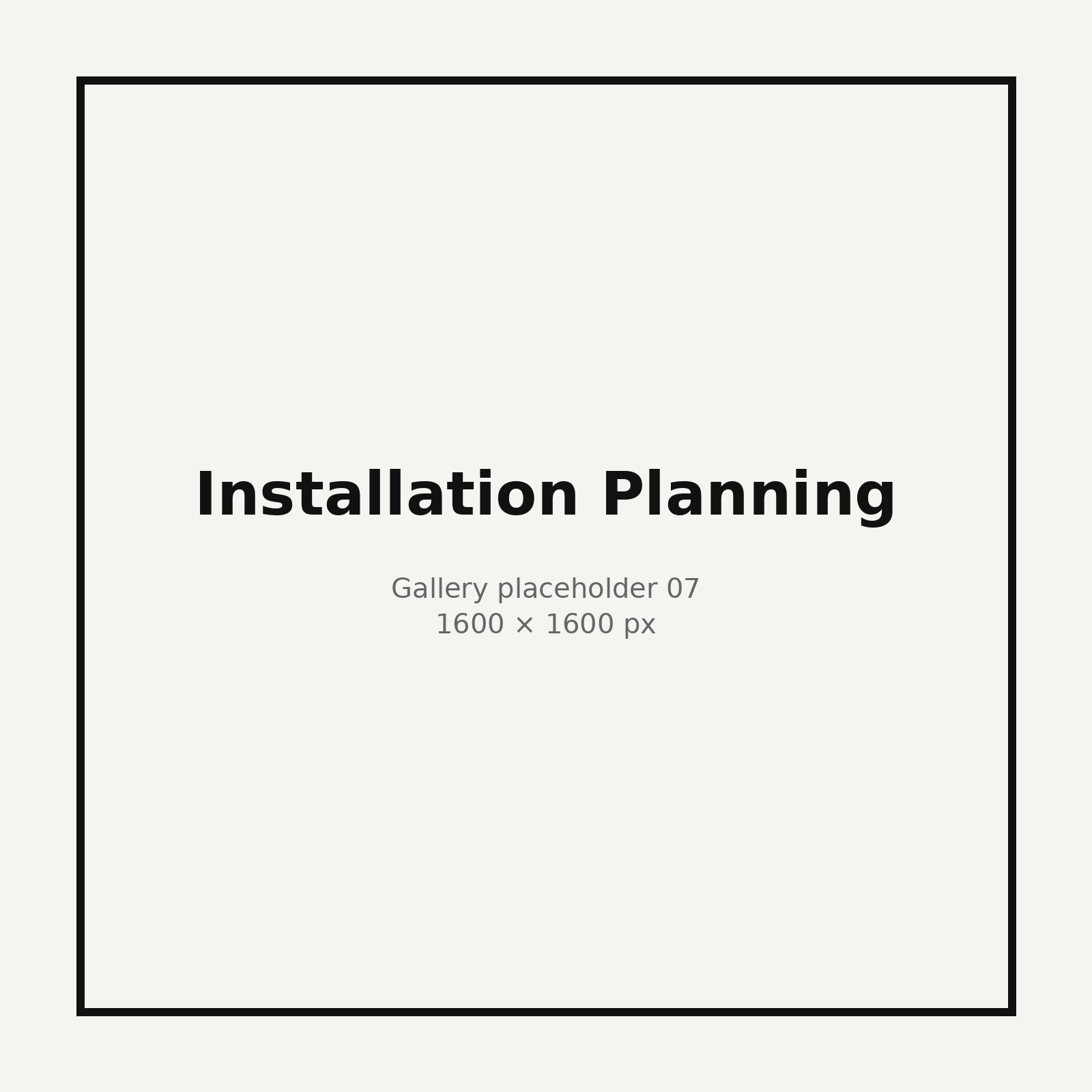Installation Planning highlight by Dale Christopher Wells