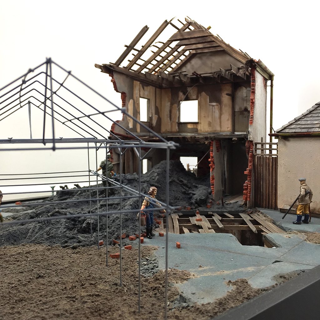 Post Institutional Apathy, an architectural model artwork by Dale Christopher Wells