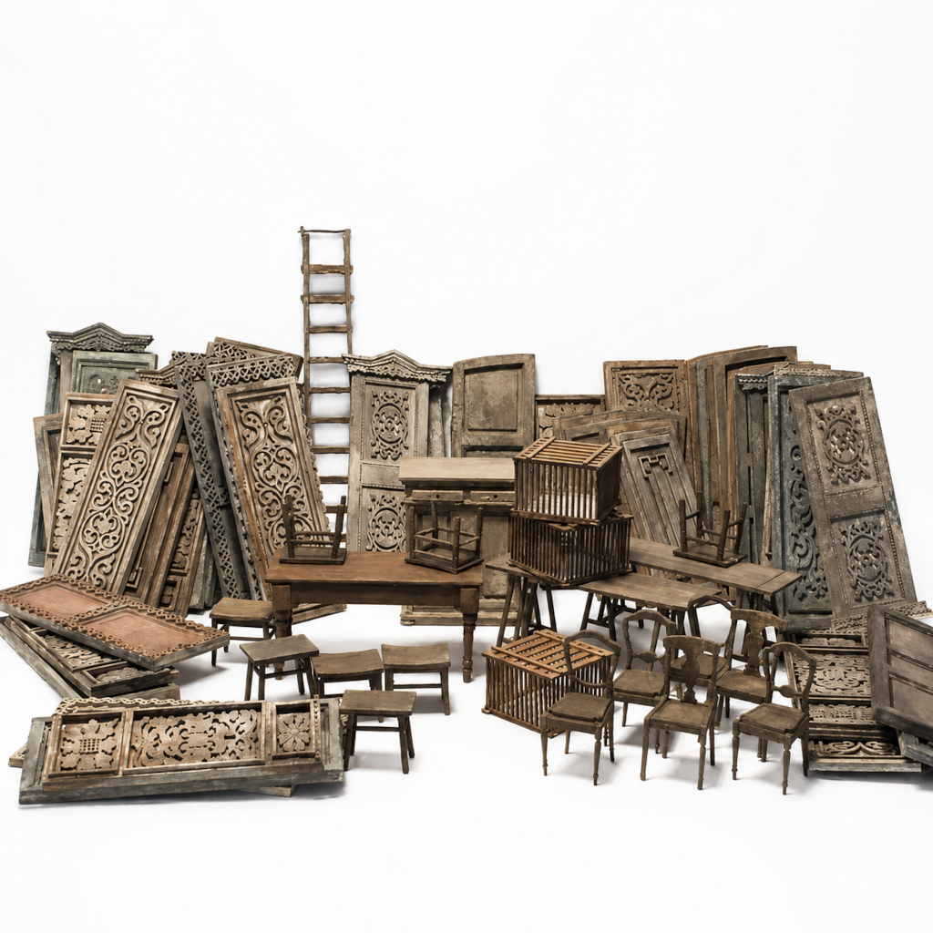 Close detail of model-making work using tweezers